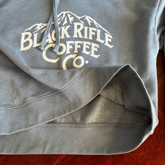 Black Rifle Coffee Company Cropped Hoodie Gray Size Medium EUC - Picture 5 of 6